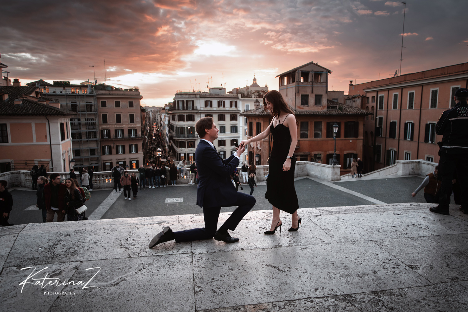 Surprise proposal in Rome
