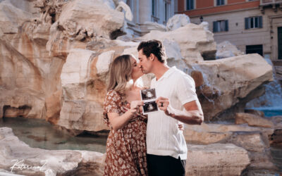 Exciting Announcement in Rome: Taylor and Garret’s Pregnancy Photoshoot!