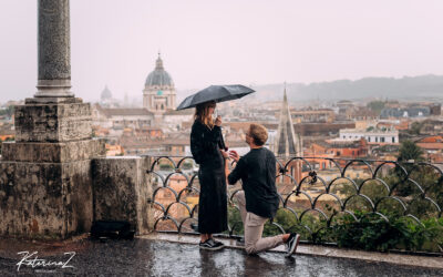 A Rainy Roman Proposal: Even More Special in the Rain