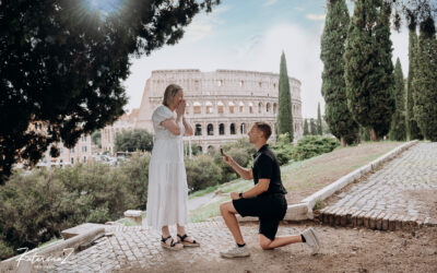 Sunset Colosseum Proposal in Rome