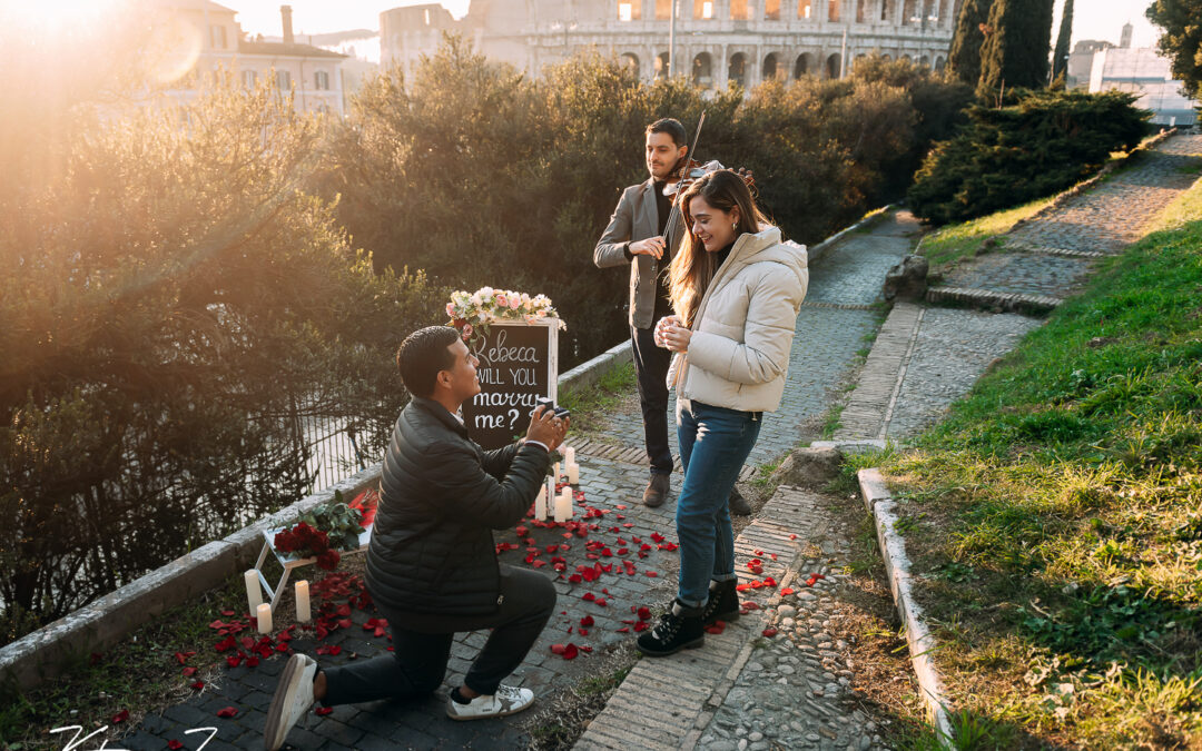 A Magical Surprise Proposal in Rome: Jasson and Rebeca’s Story